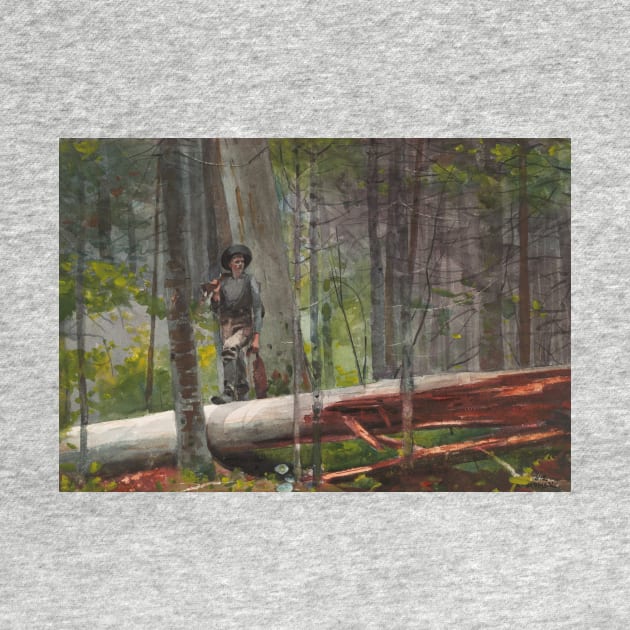 Hunter in the Adirondacks by Winslow Homer by Classic Art Stall